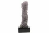 Tall, Amethyst Stalactite Formation With Wood Base - Uruguay #121278-2